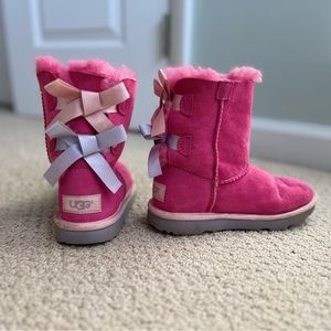 Girls Pink Bailey Bow ll UGGS